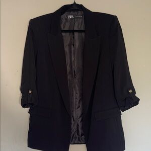 Zara Women's Elegant Black Suit Jacket